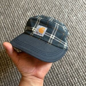 Carhartt Blue and Gray Plaid Vintage Cap